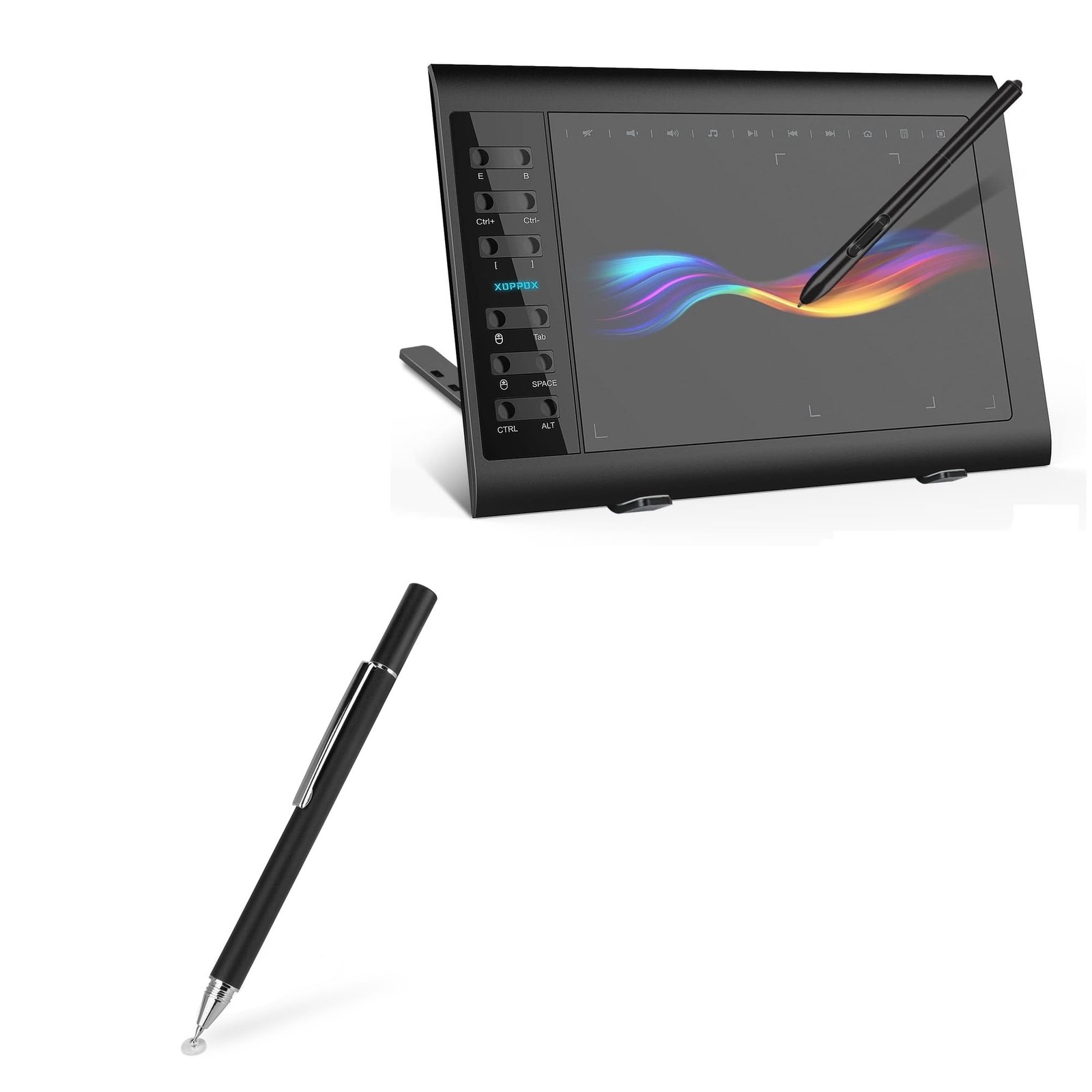 BoxWave Stylus Pen Compatible With XOPPOX VIN1060Plus Graphics Jet Black