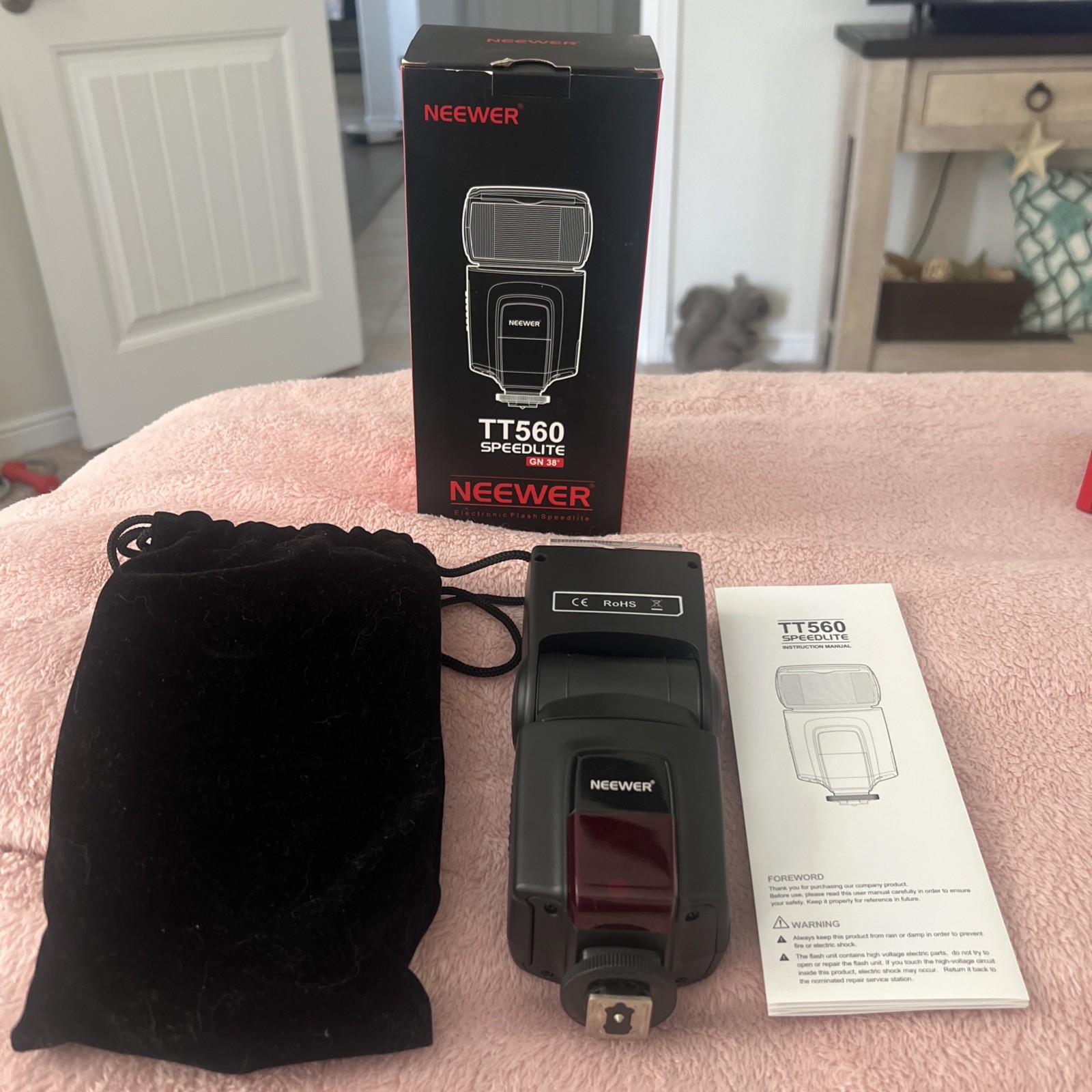 Neewer TT560 Speedlite Flash – GN38 Electronic Flash for DSLR Cameras