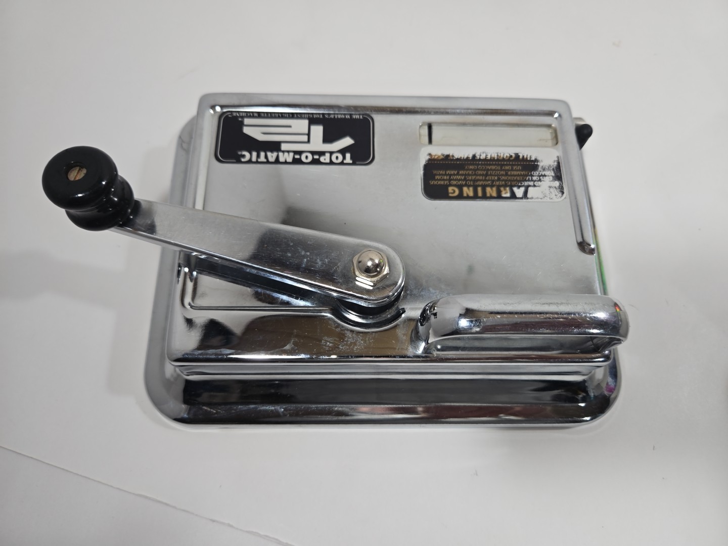 TOP-O-MATIC-T2'CIGARETTE ROLLING MACHINE W/BOX