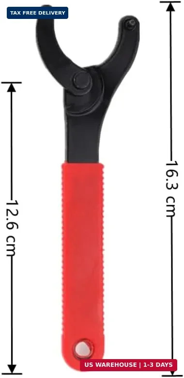 Duoduole 1 PCS Bottom Bracket Tool Adjustable Pin Spanner 6.4*0.78*0.23", Red