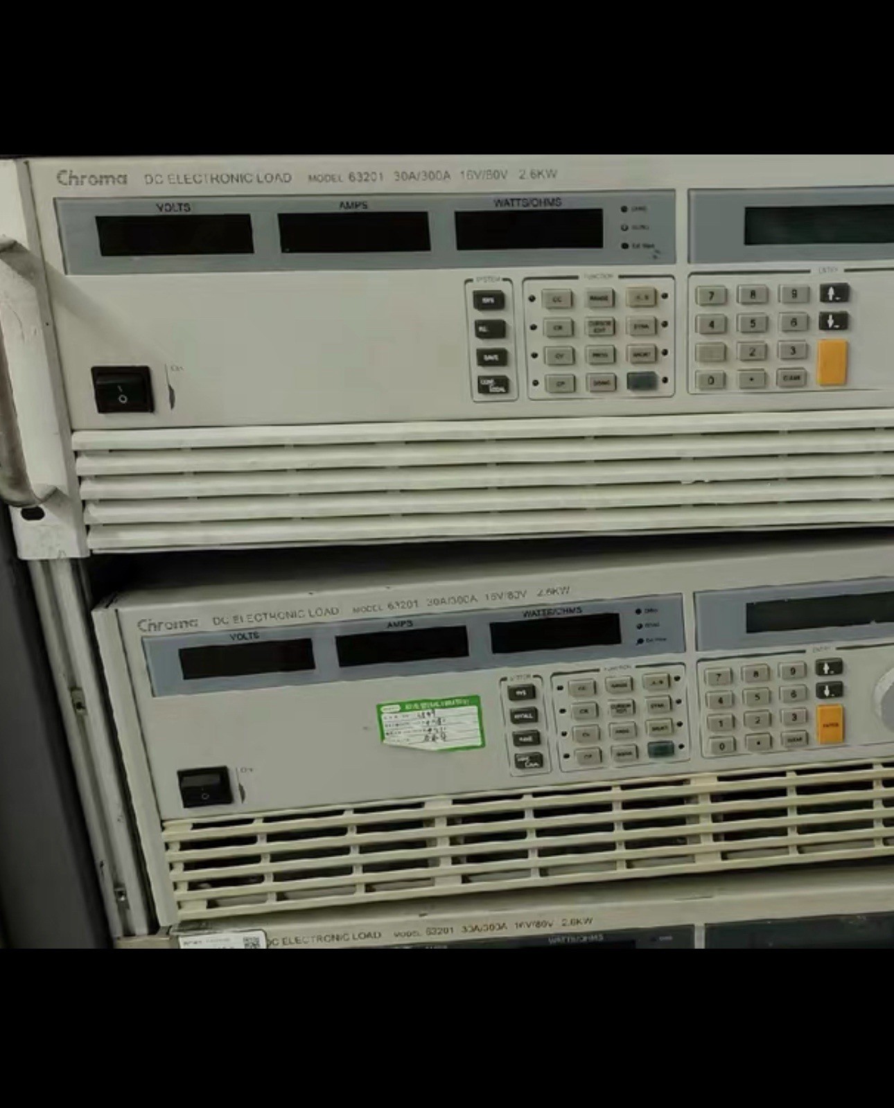 Chroma 63201 Programmable DC Electronic Load 80V/300A/2.6kW
