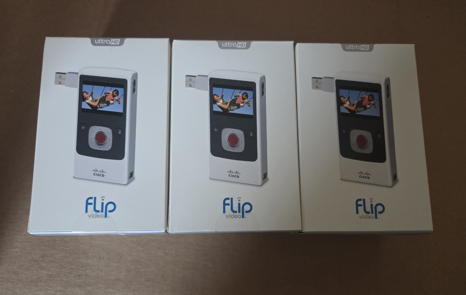 CISCO Flip Ultra HD Video Camera 8GB Mem. U32120W 3rd Gen Rare BRAND NEW SEALED*