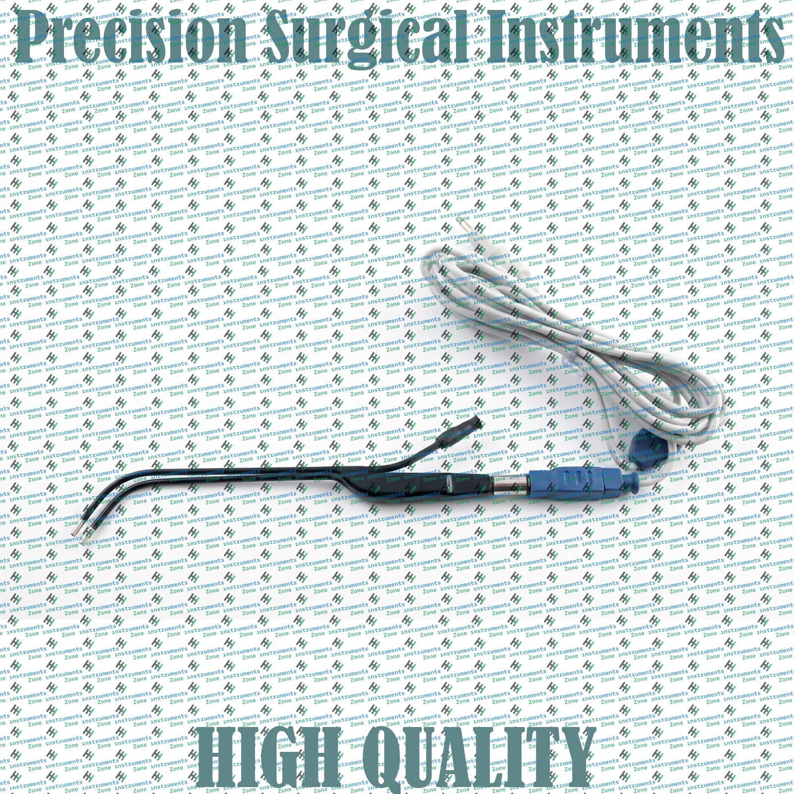 Bipolar Coagulation Forceps 90D 21 cm w/ Reusable Cables For Nasopharyn