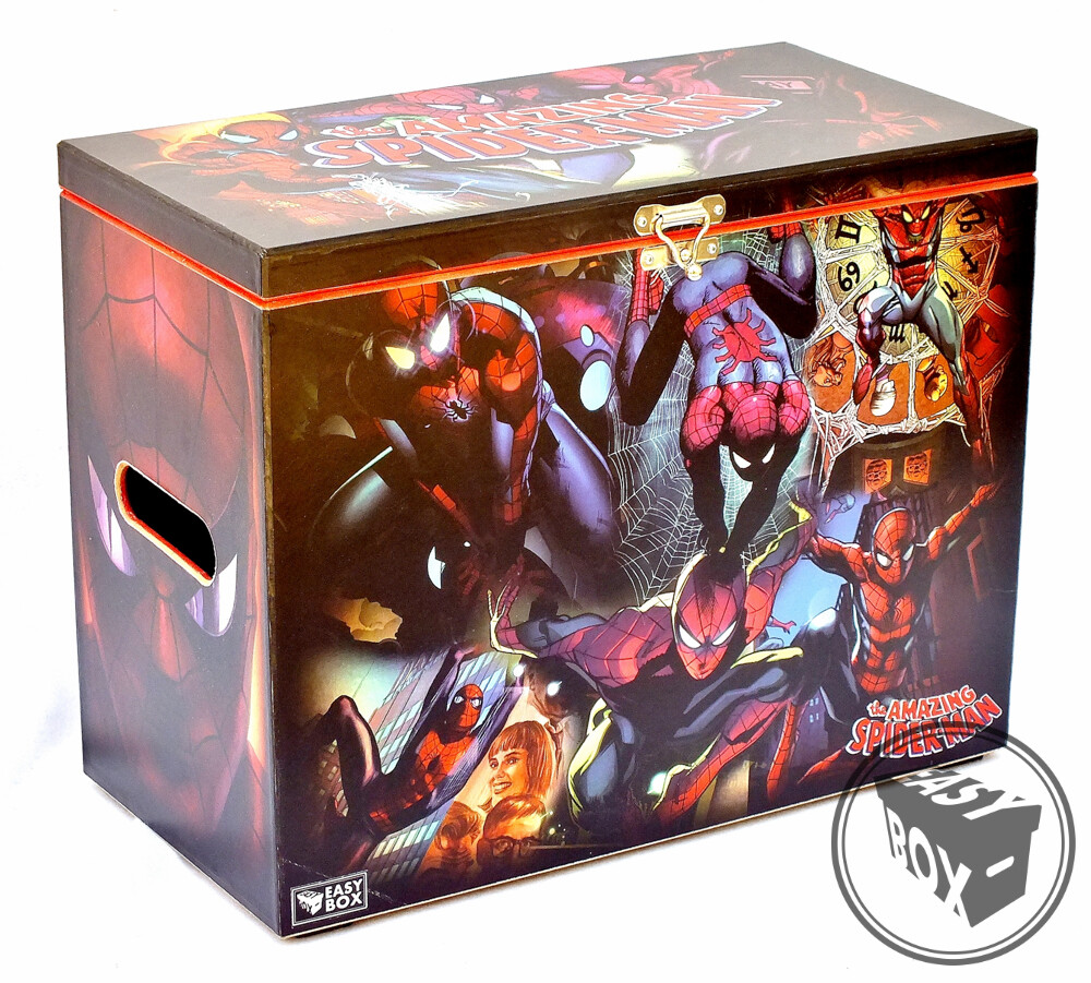 Large Comic Book Hard Box Chest MDF Amazing Spider Man