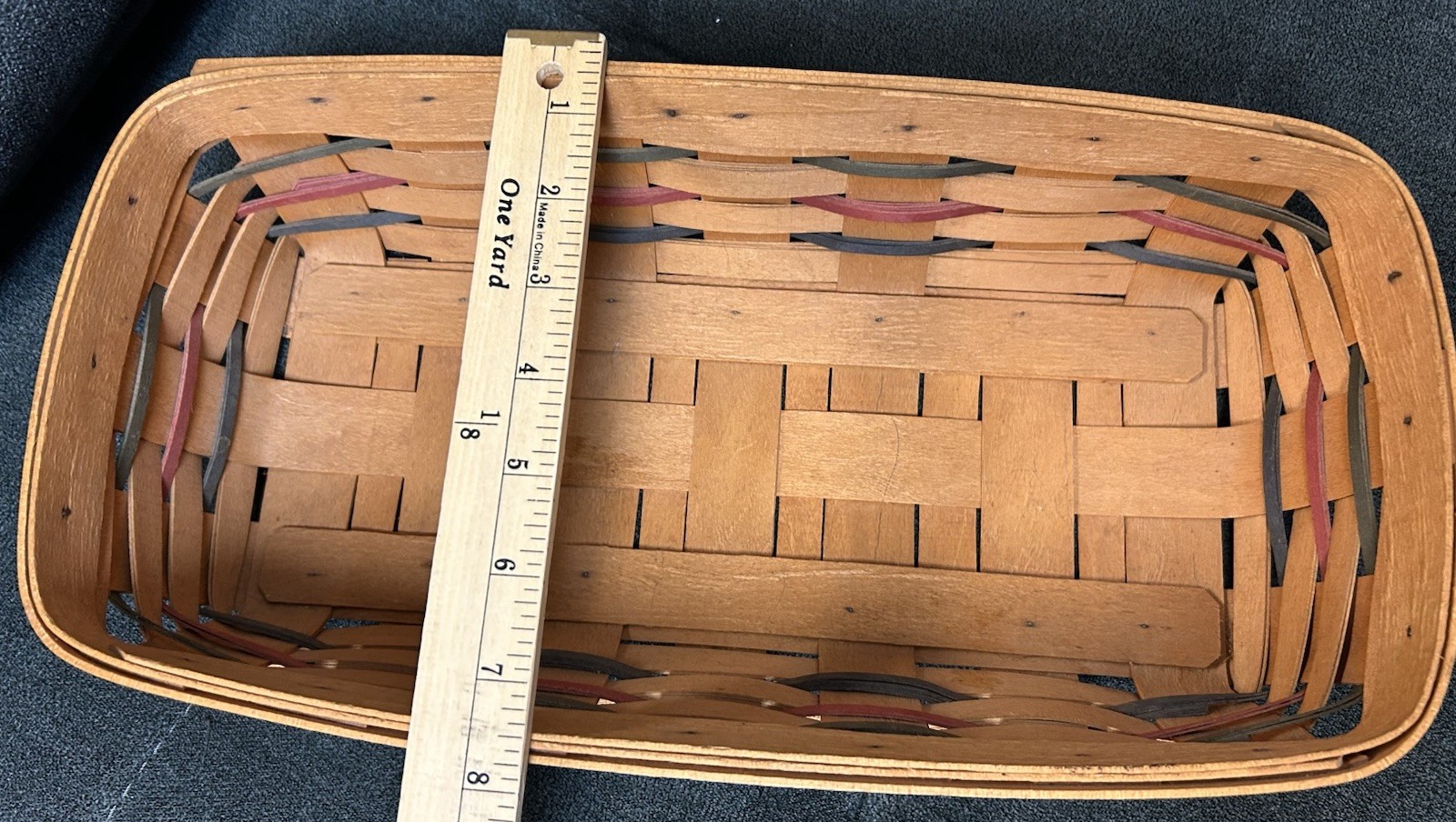 Longeberger Basket. Rectangular 14.5” X 7.5” X 4”.