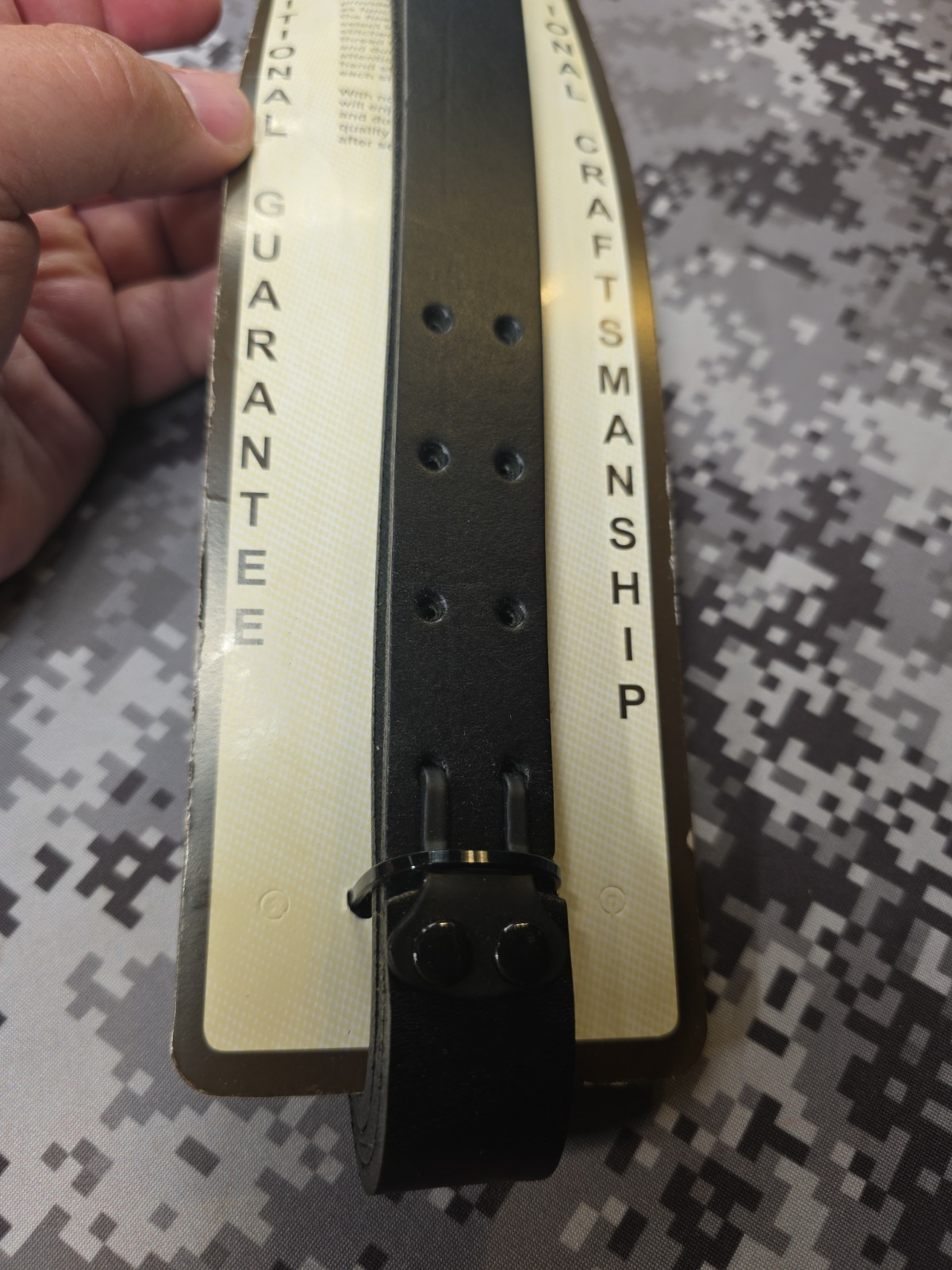 AA&E LEATHERCRAFT BLACK LEATHER RIFLE SLING WITH SWIVELS