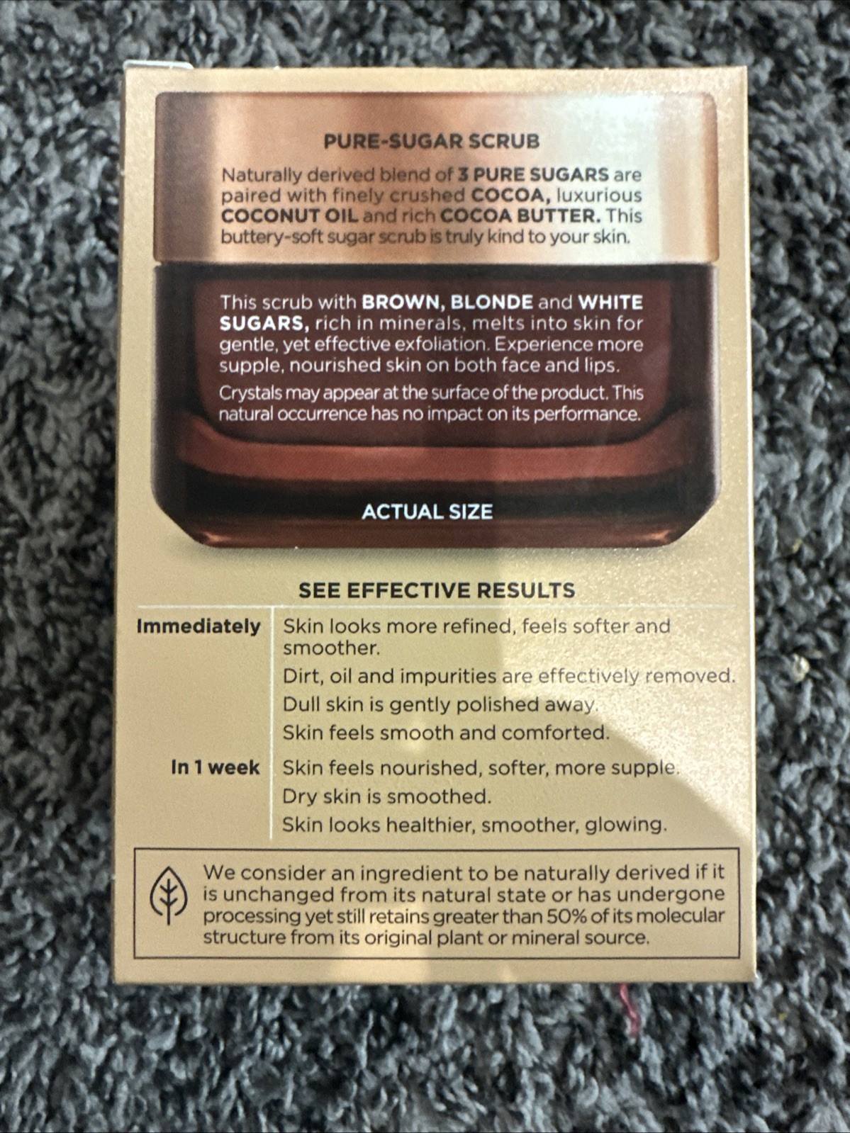 L’Oréal Paris Pure Sugar Scrub 3 Pack Nourish & Soften 3 Sugars + Cocoa New