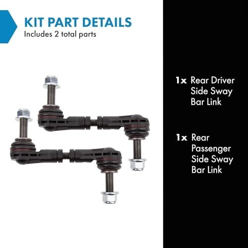 Rear Sway Bar Stabilizer Link Set Driver & Passenger Side Compatible with