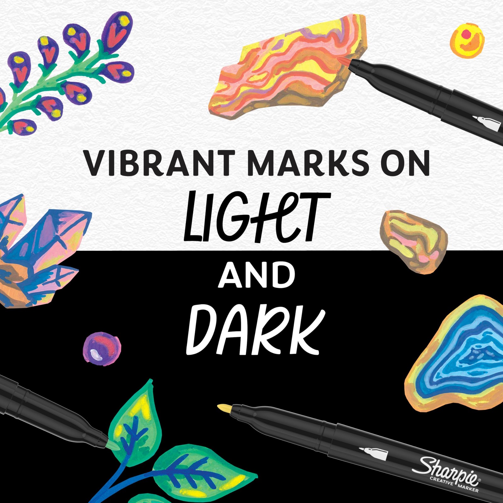 Sharpie Creative Markers Variety Pack, Water-Based Acrylic Paint Markers, Fine