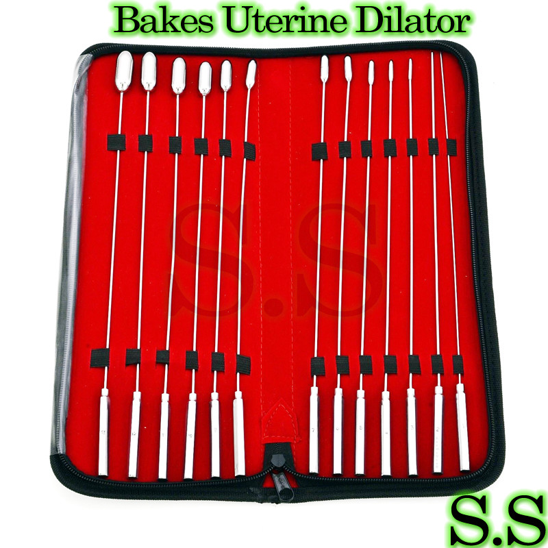Bakes Rosebud Uterine Urethral Dilator 13 Pc Kit With Carrying Case