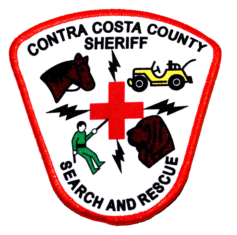 CONTRA COSTA COUNTY SHERIFF SEARCH RESCUE CALIFORNIA Police Patch PRINT 3/5” 1F