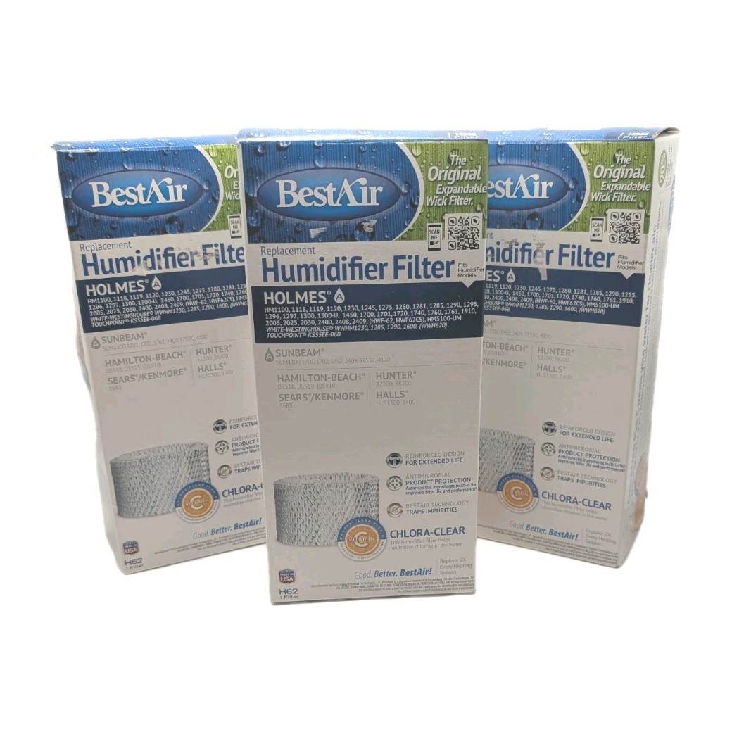 NEW Best Air Replacement Humidifier Filter H62 Holmes Sunbeam Hunter Hall 2 Pack
