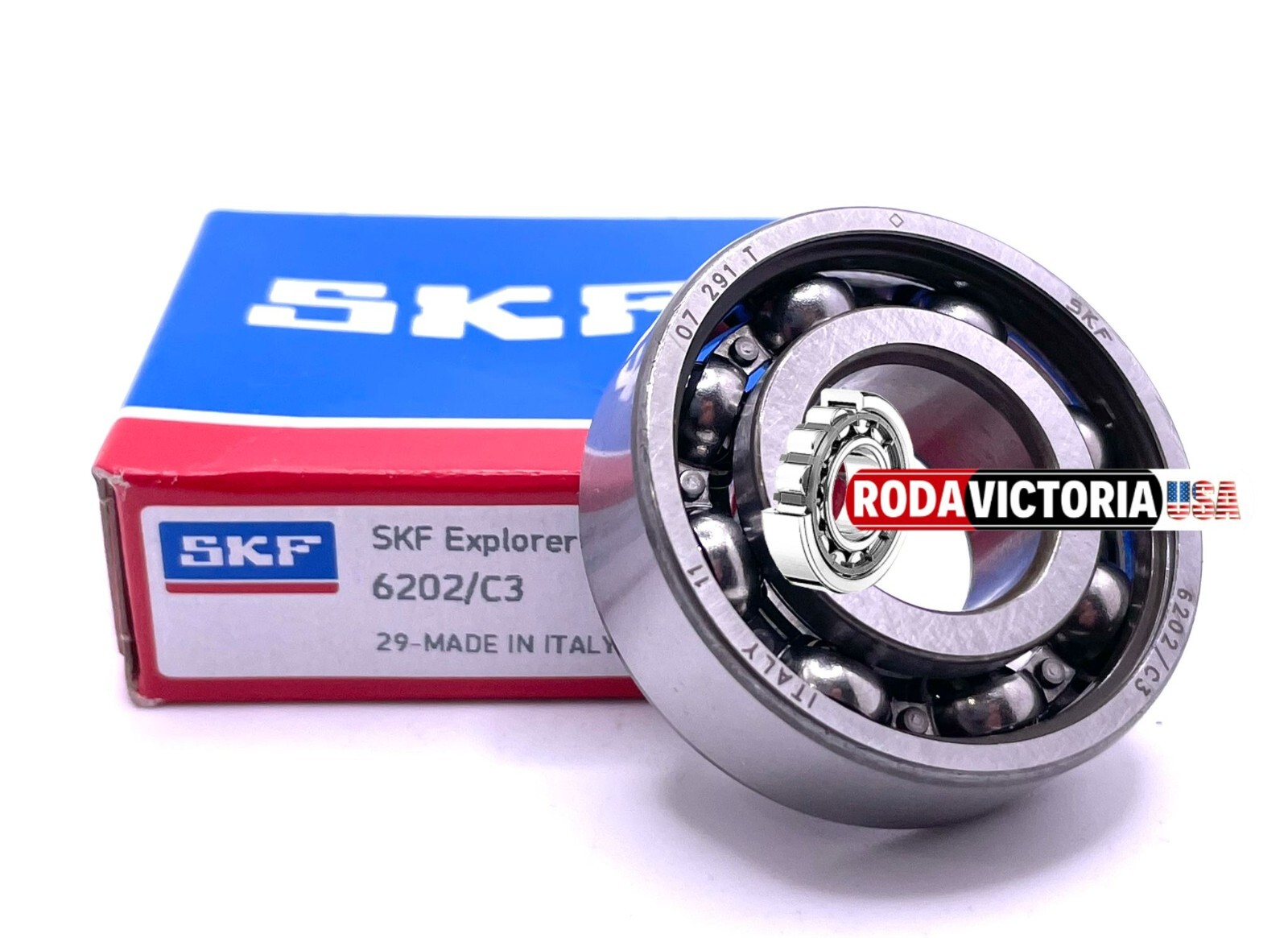 SKF 6202 C3 DEEP GROOVE BALL BEARING, OPEN, NO SEALS 15x35x11mm