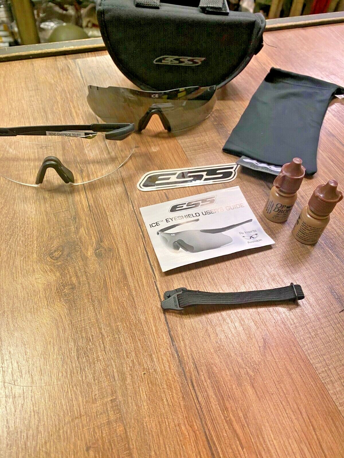 NEW GI Issue, ESS, Ice 2, Sunglasses Gray and Clear Lens