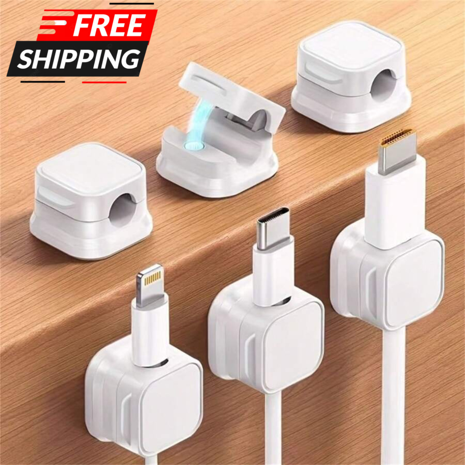 3pcs Cable Holders Magnetic Desktop Cable Management tool Office Supplies