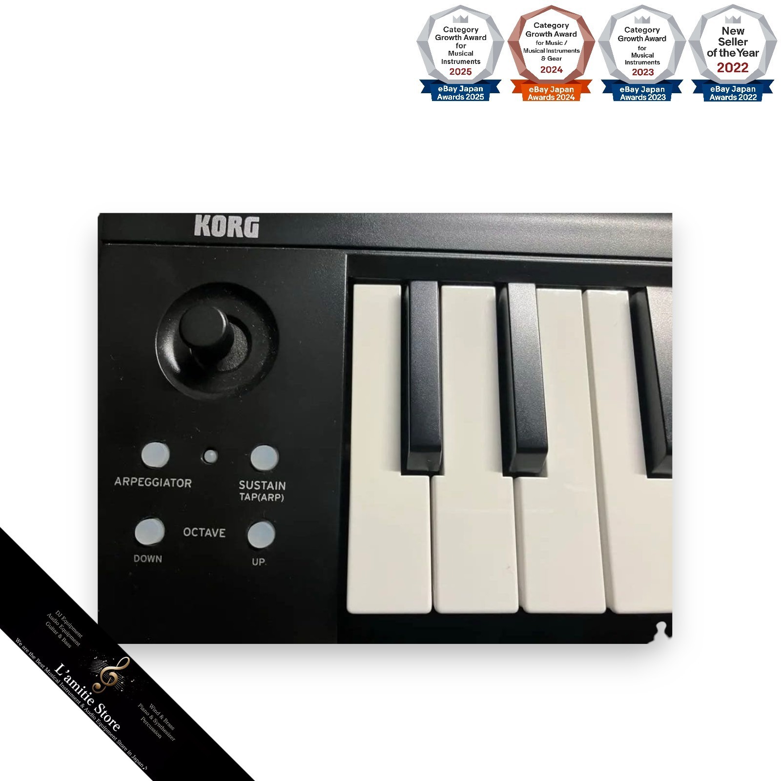 Korg microKEY-25 BK USB MIDI Keyboard Controller 25-Key Black Portable JP Used