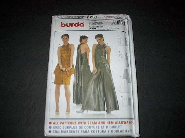Burda Pattern 8257 Misses' Coordinates Pants in Two Lengths & Top  8 ~ 20  Uncut