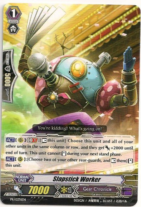 4x Slapstick Worker PR/0376EN Vanguard TCG English Promo
