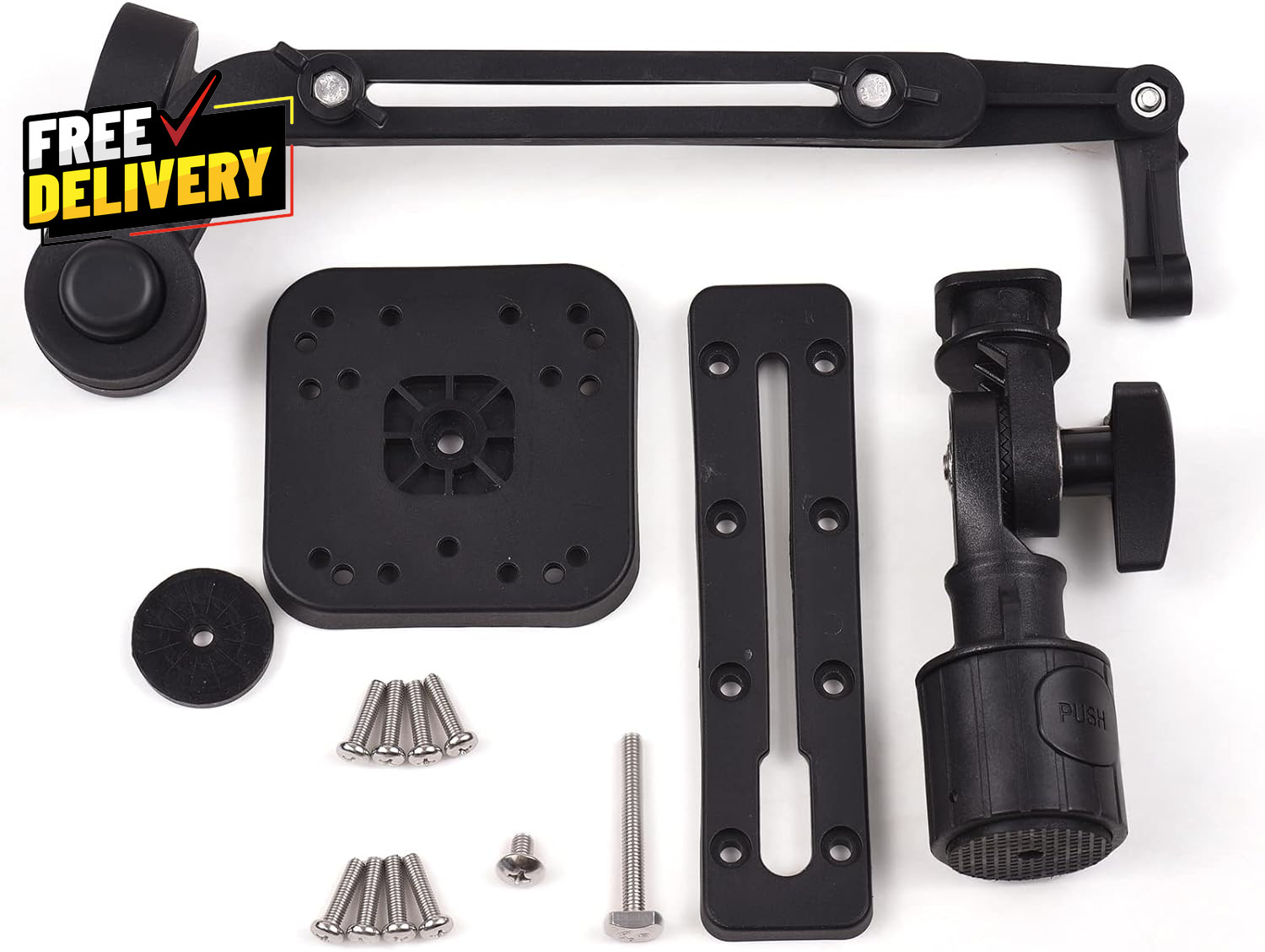 Universal Kayak Fish Finder Mount Boat Transducer Mounting Arm with Teles.....