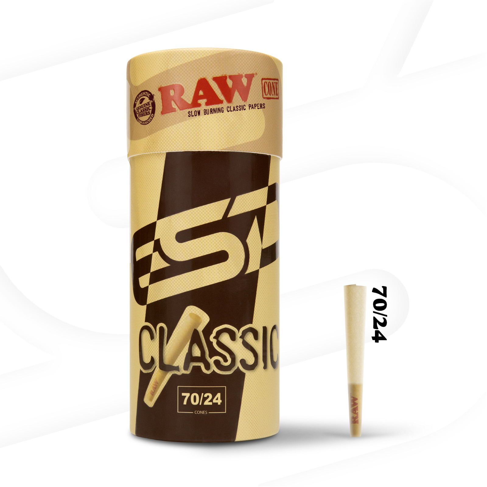 RAW Cones 70/24 Single Size Dogwalker | 50 Pack