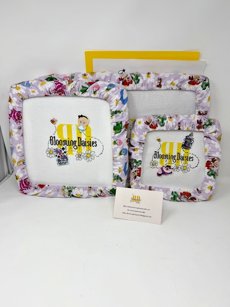 Alice w/Friends Wonderland Grime Guards - Q-Snap Frame-Cross Stitch/Needlecraft