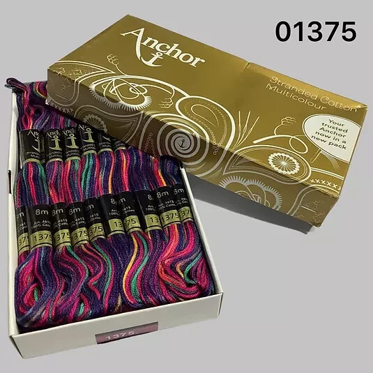 Anchor Cross Stitch Thread Stranded Cotton Hand Embroidery Floss Shade No. 1375