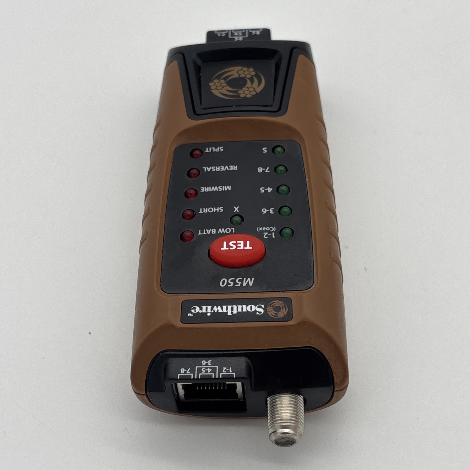 Southwire M550 Data & Video Cable Tester Instructions & 4 Cables & Case Tested