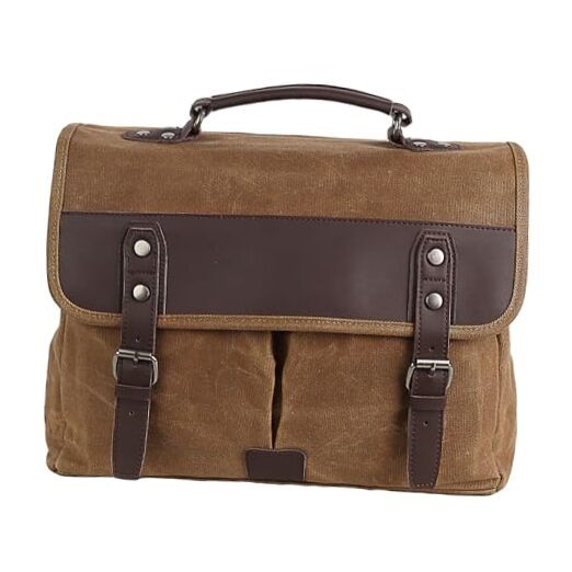 Motorcycle Bags Vintage Motorcycle Saddlebag Large Capacity Side Bag Brown