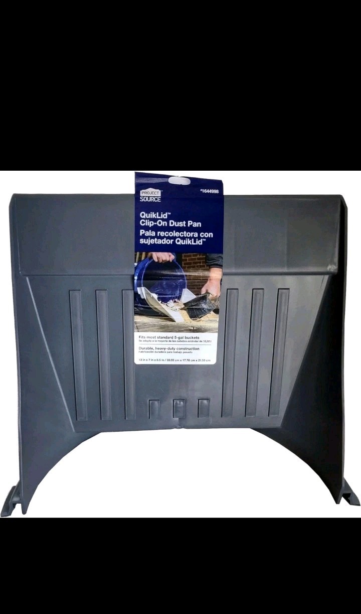 Project Source QuikLid ClipOn Dust Pan 5Gallon Bucket Accessory