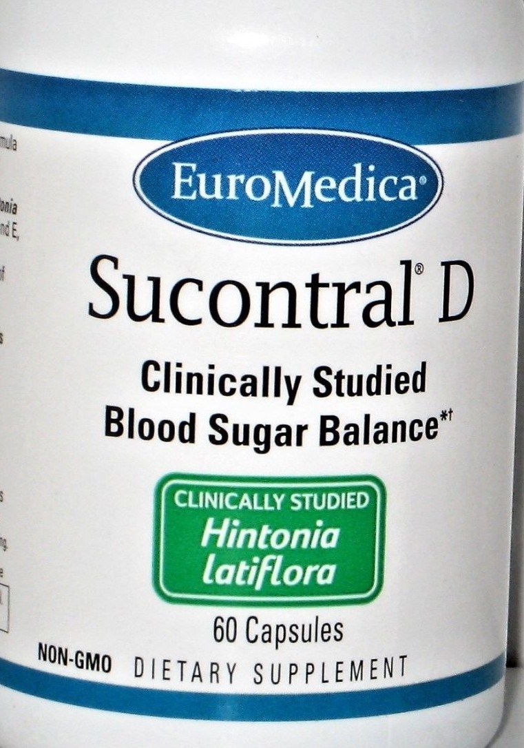 (1)  SUCONTRAL-D 60cap,FREE BKLET ON D!ABETES, EUROMEDICA, BLOOD SUGAR BALANCE,