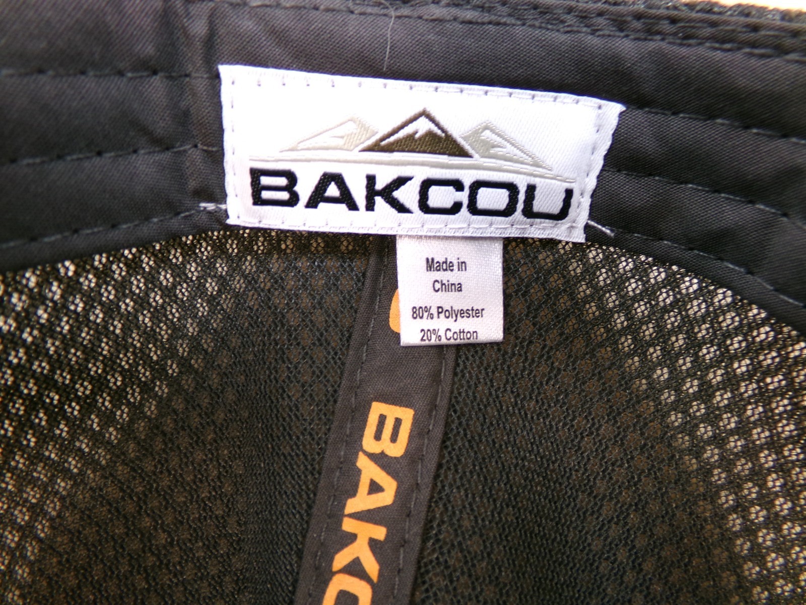 Bakcou Cycling Cap Hat Gray Mesh Breathable Snap Back