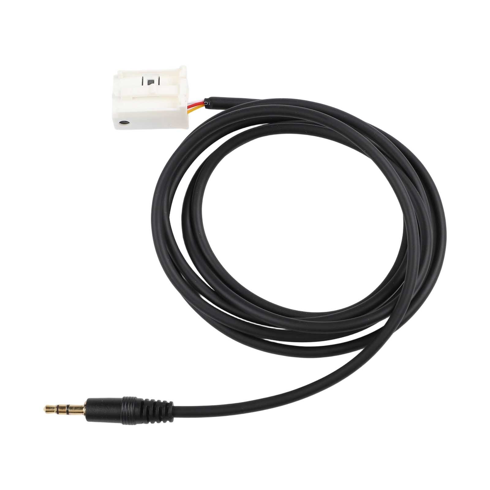 1pc Car Auto Black Auxilliary Cable Audio Adapter Connector For E60 E63 E66