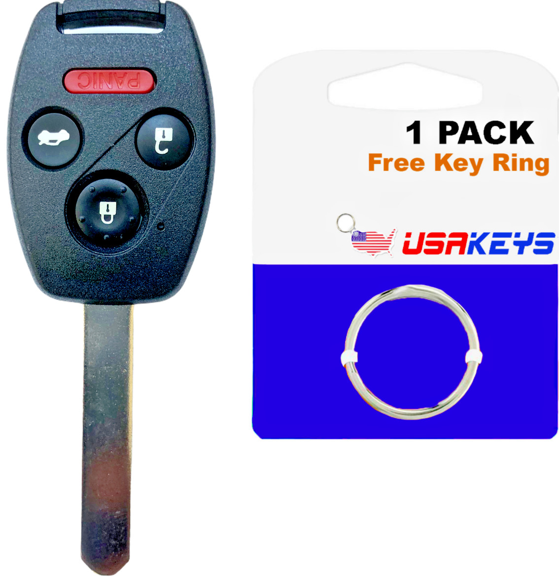 Replacement For 2008 2009 2010 2011 2012 Honda Accord EX LX 4DR Key Fob Remote