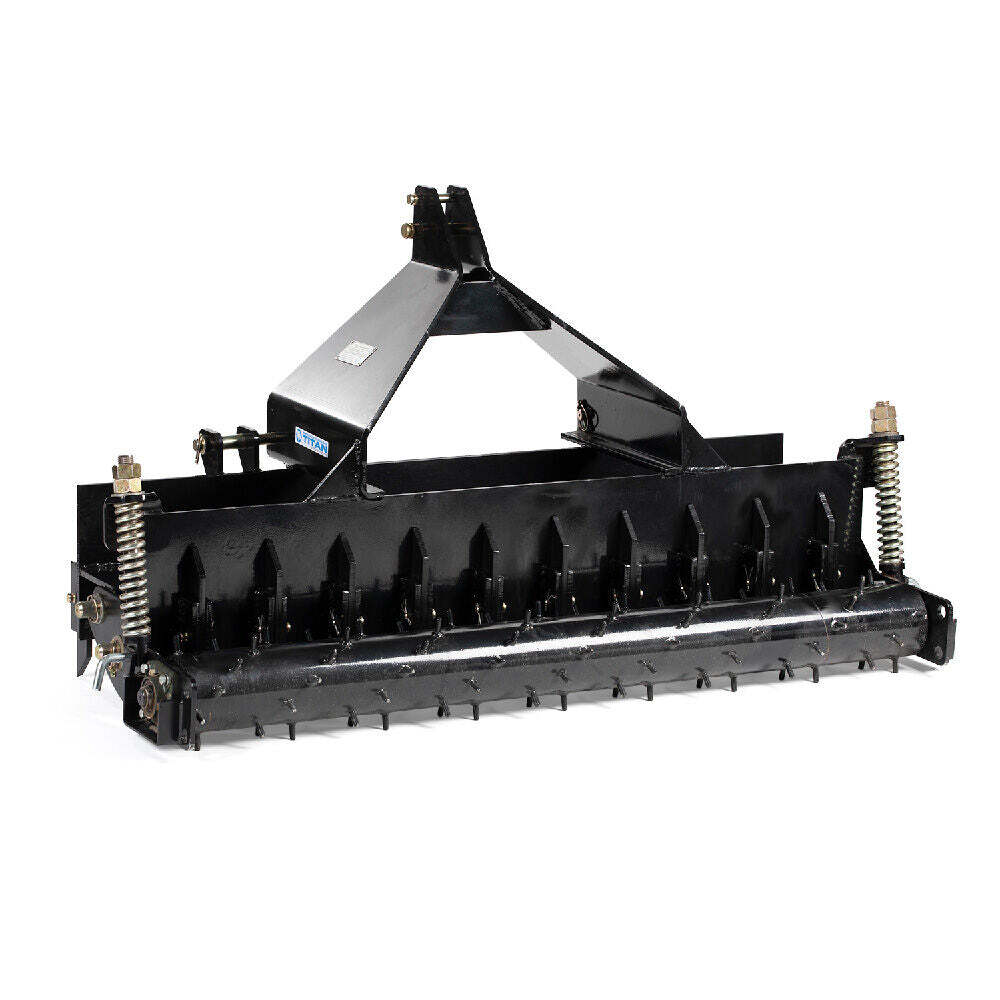 Titan Attachments 3 Point 60" Soil Pulverizer, Quick Hitch Cat 1 and 2 Tractors