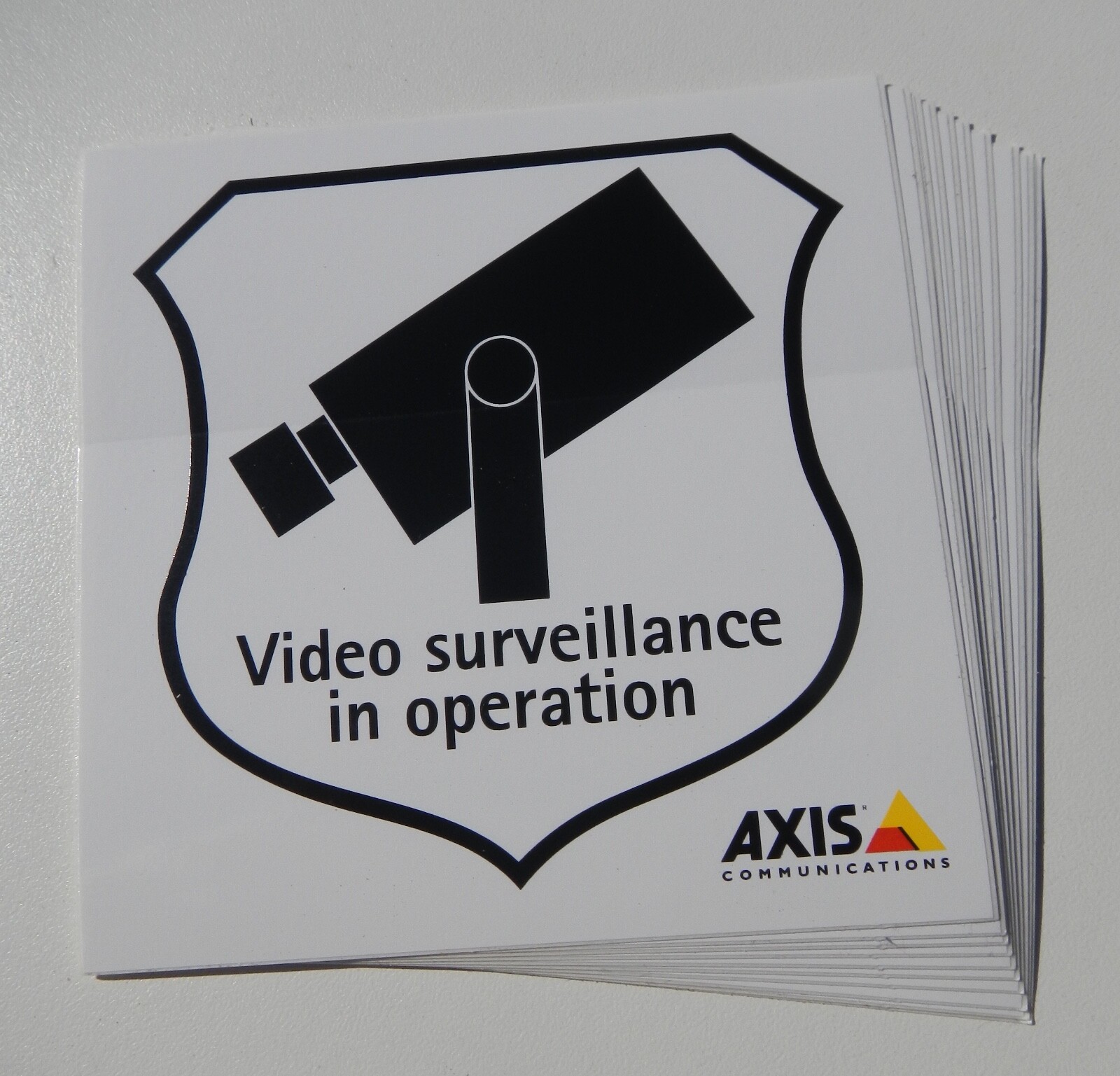 10-Pack “Video Surveillance in Operation” Vinyl Decal CCTV Sticker
