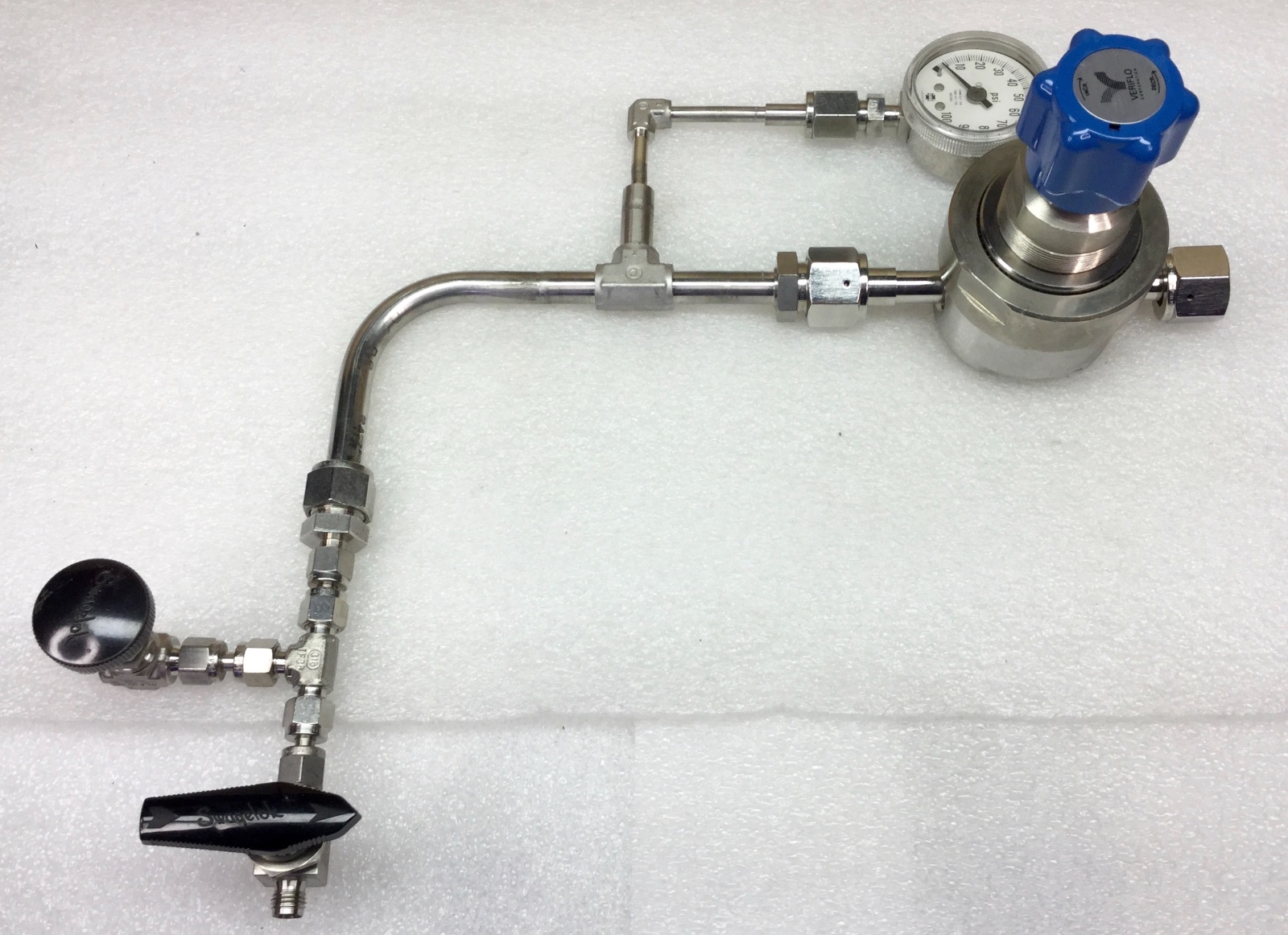 VERIFLO SQ420E1002PFS8FF GAS LINE REGULATOR ASSEMBLY EXCELLENT USED CONDITION