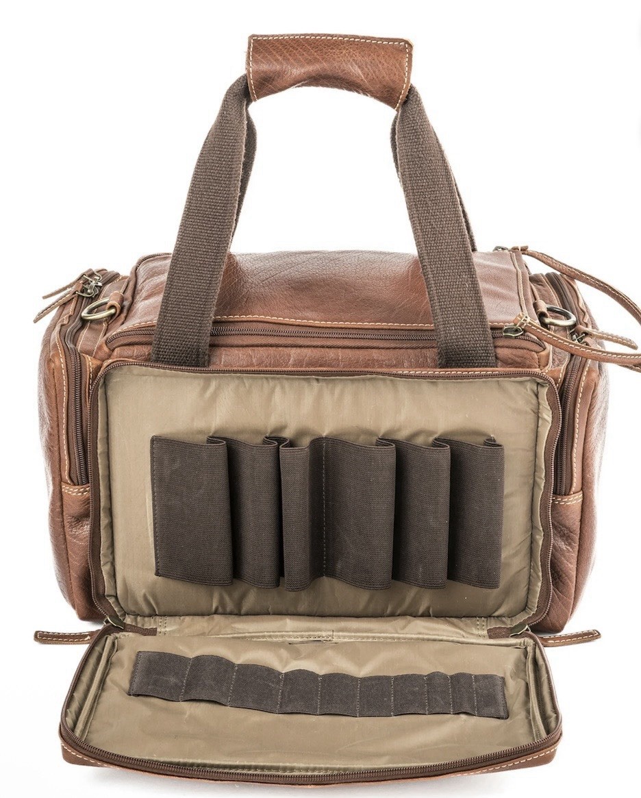 100% Buffalo Leather Hunting/shooting Range Bag