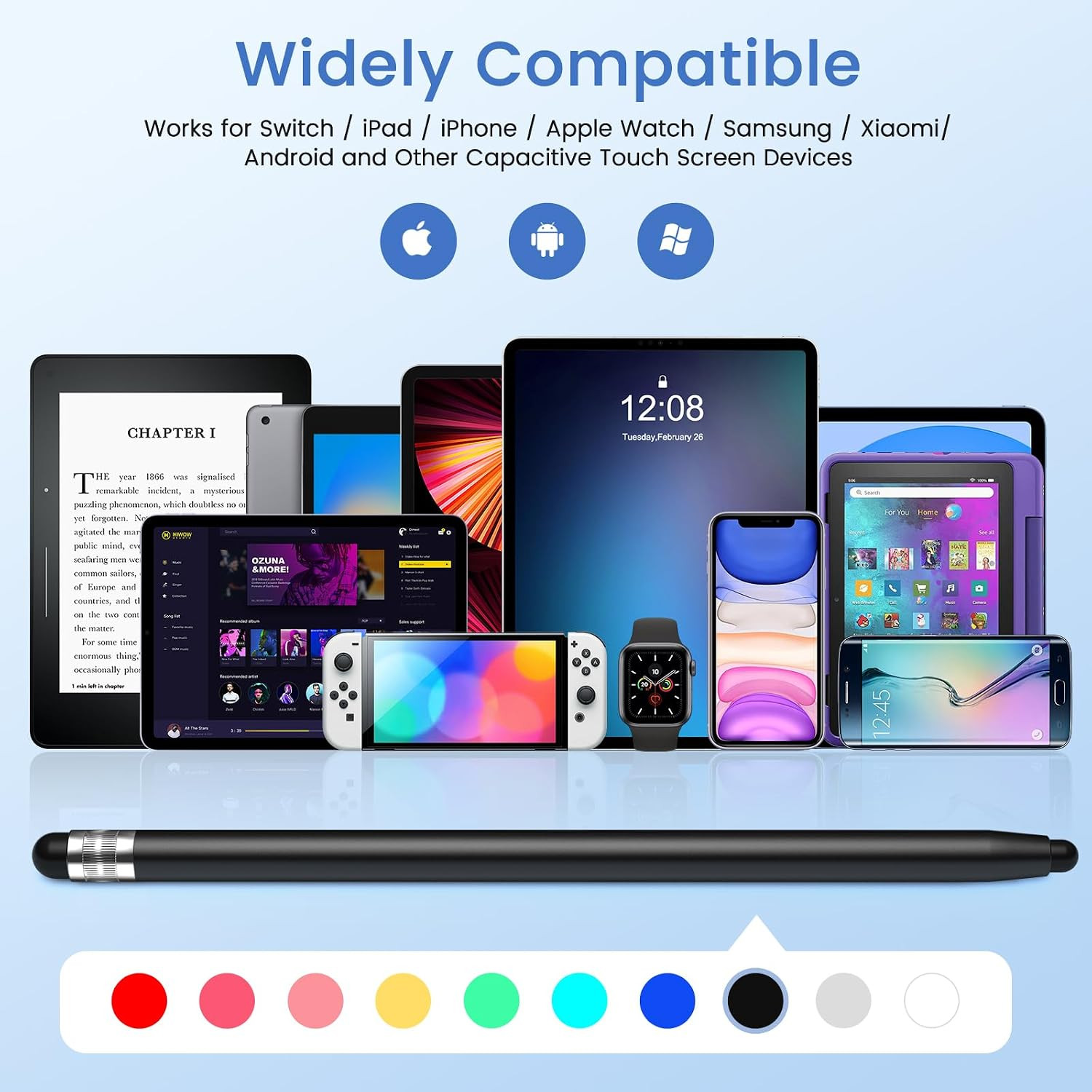Stylus 10Pcs, Stylus Pen for Touchscreen Android Ipad Iphone Stylists Pens | Uni