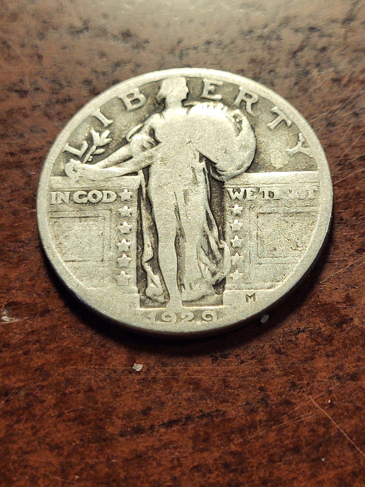 1929 Standing Liberty Silver Quarter, Philadelphia    inv05    q523