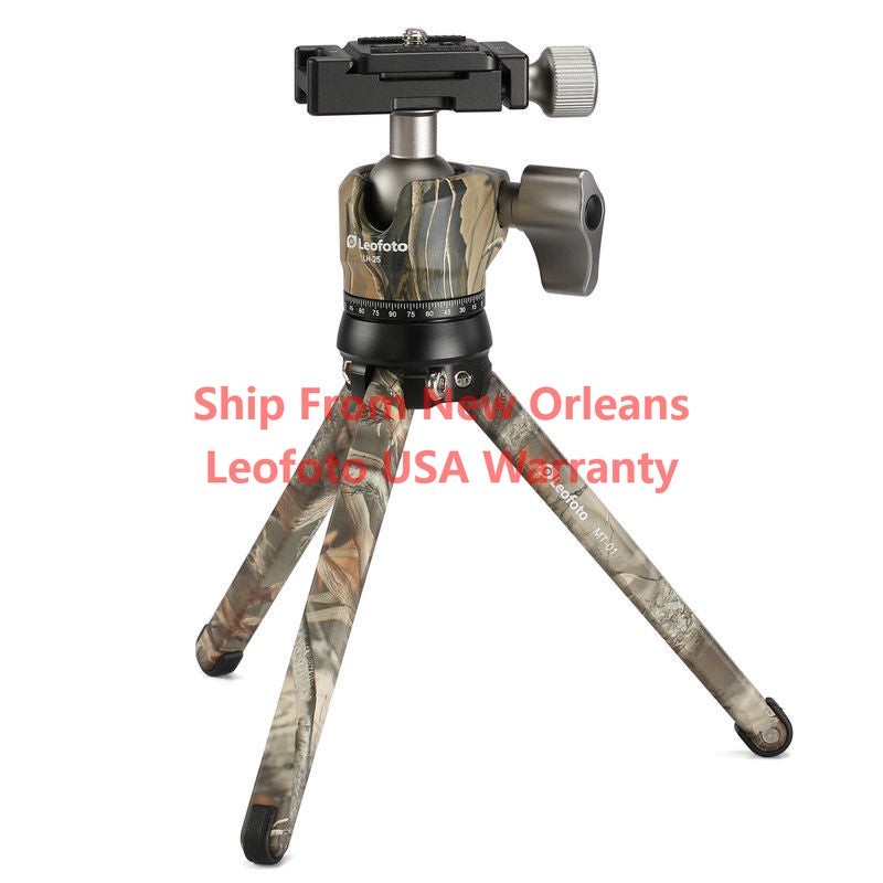 Leofoto MT-01+LH-25 Camo Table Top Tripod and Ball Head Kit