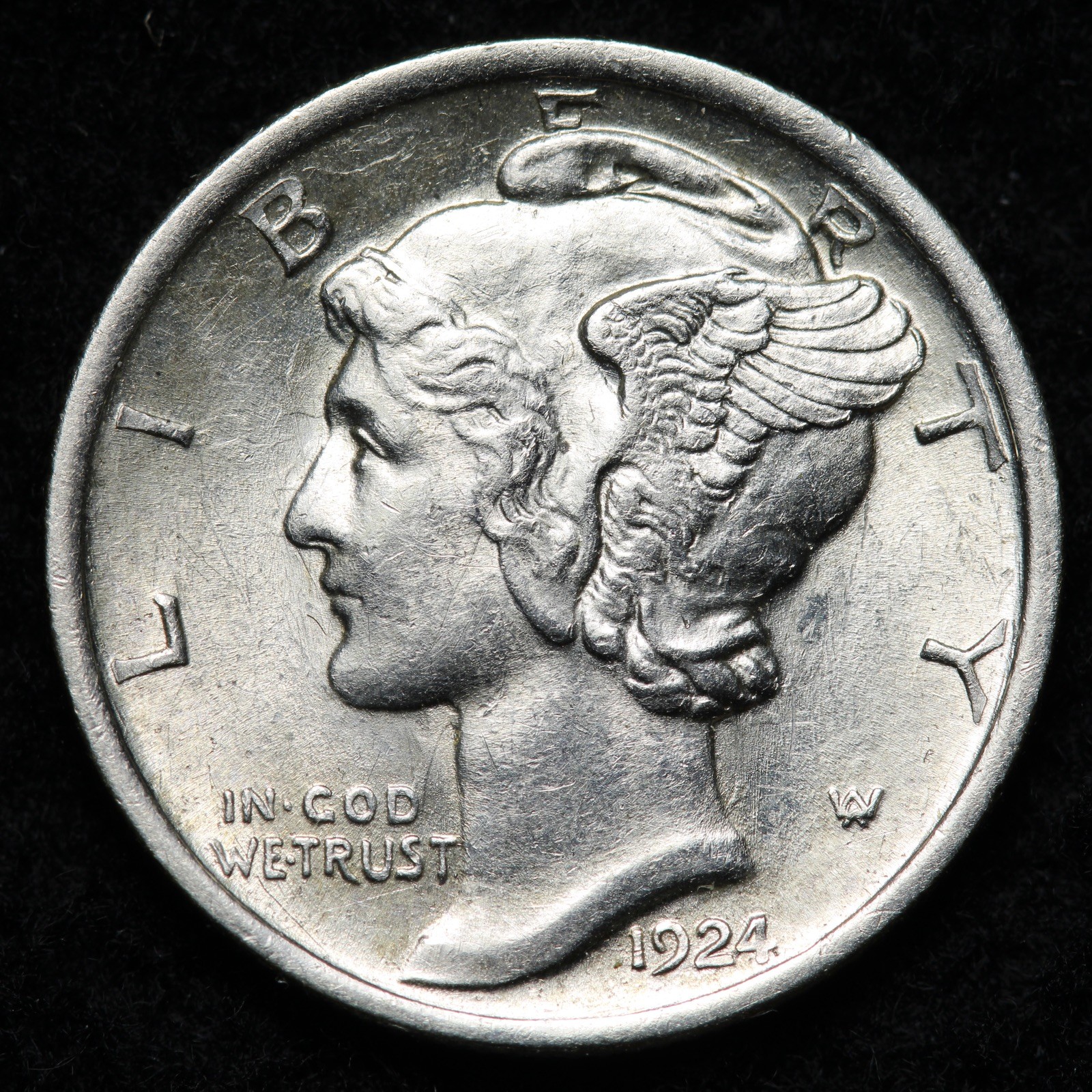 1924 Mercury Silver Dime BU*UNCIRCULATED* MS E296 GSHH