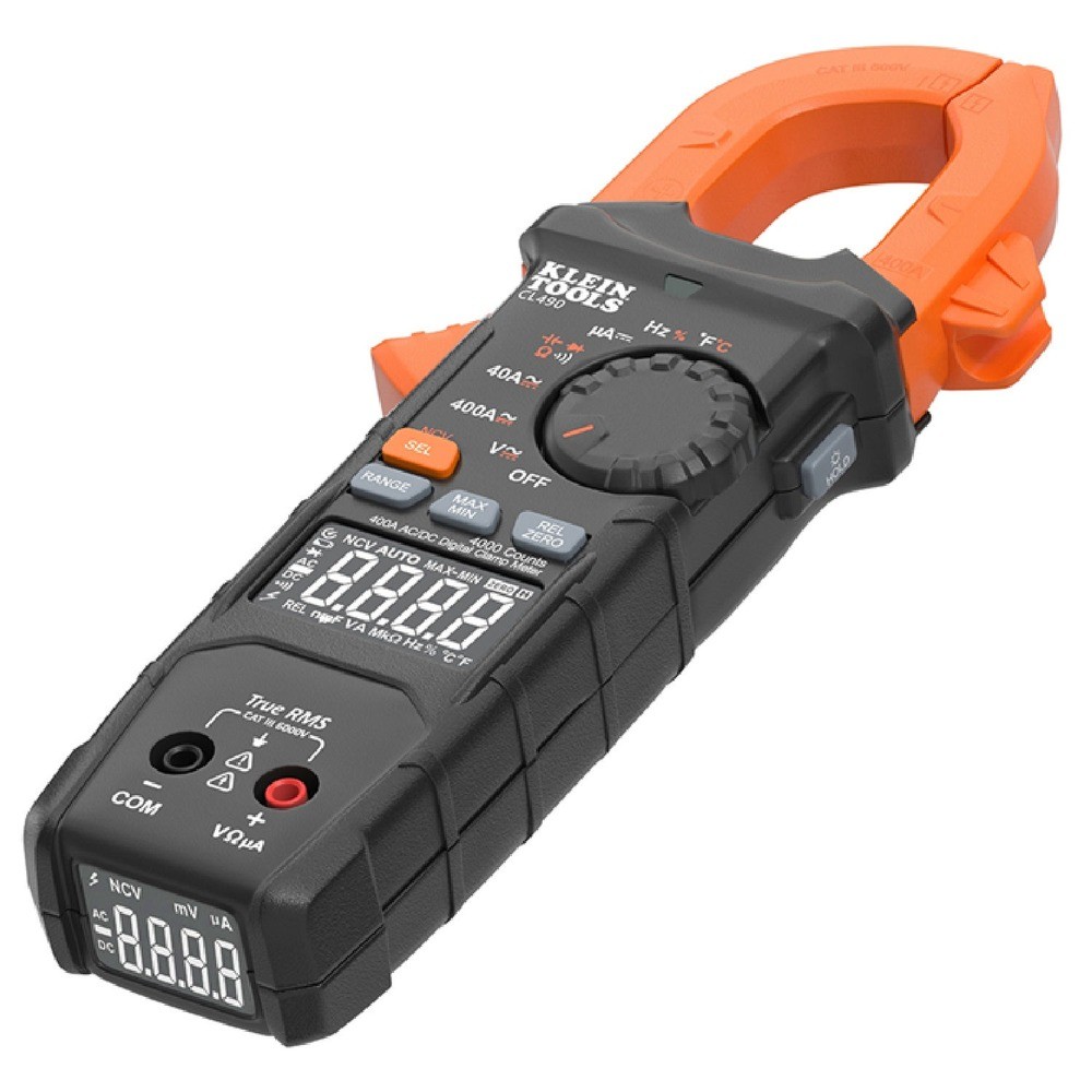 Klein Tools CL490 AC/DC Digital with TRMS and Reverse LCD New