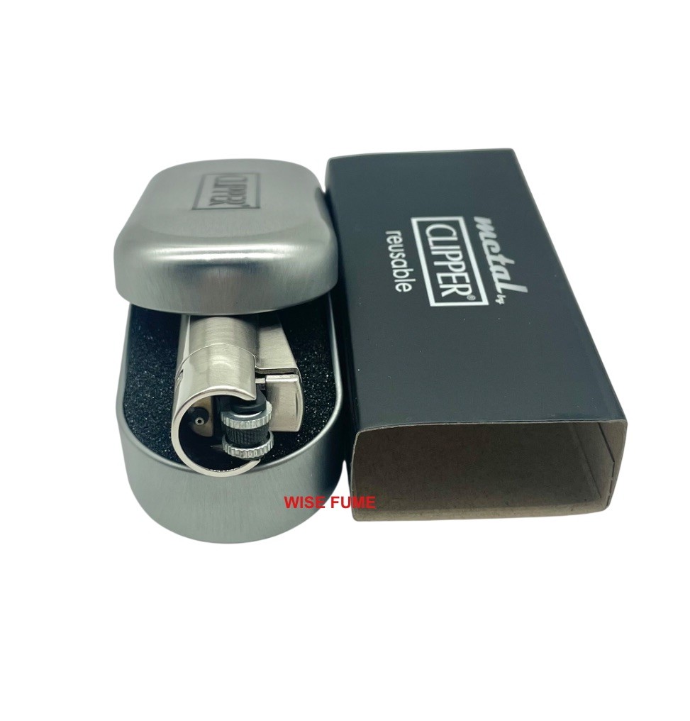 Clipper Full Metal Lighter Silver Black Gold Refillable