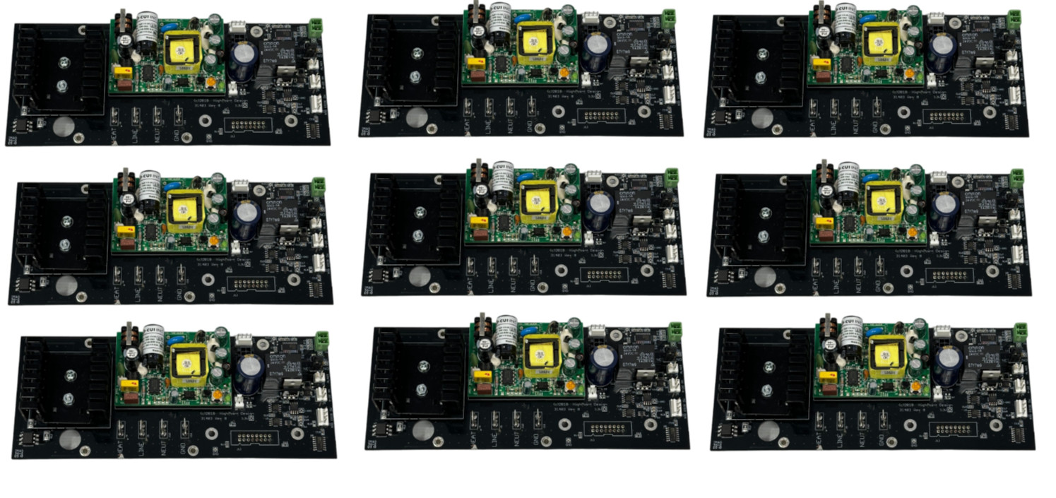 Lot of 9 HighPoint Design 31403 RevB Control Board Power Supply Module w/ Relays