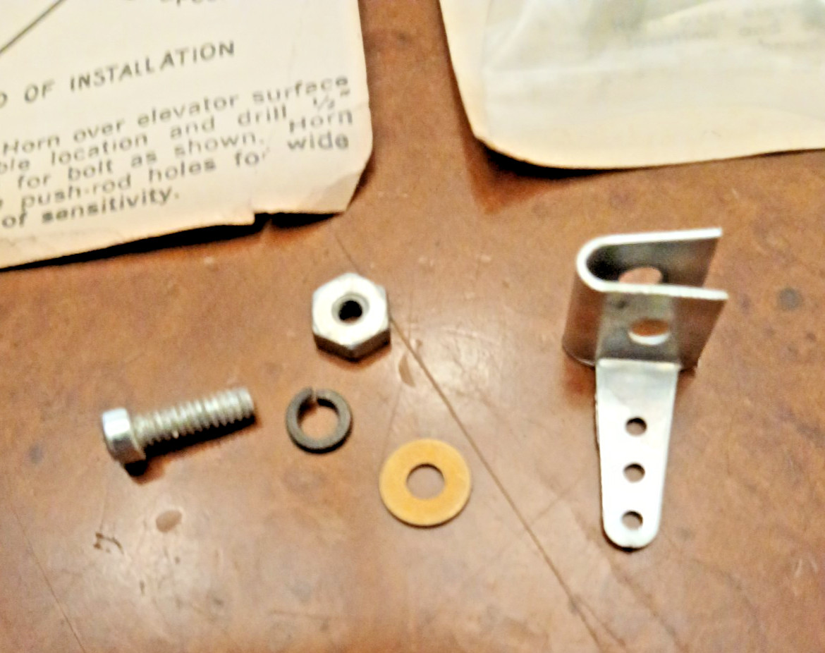 PERFECT#231 CONTROL HORN, 2 SETS, NEW OLD STOCK