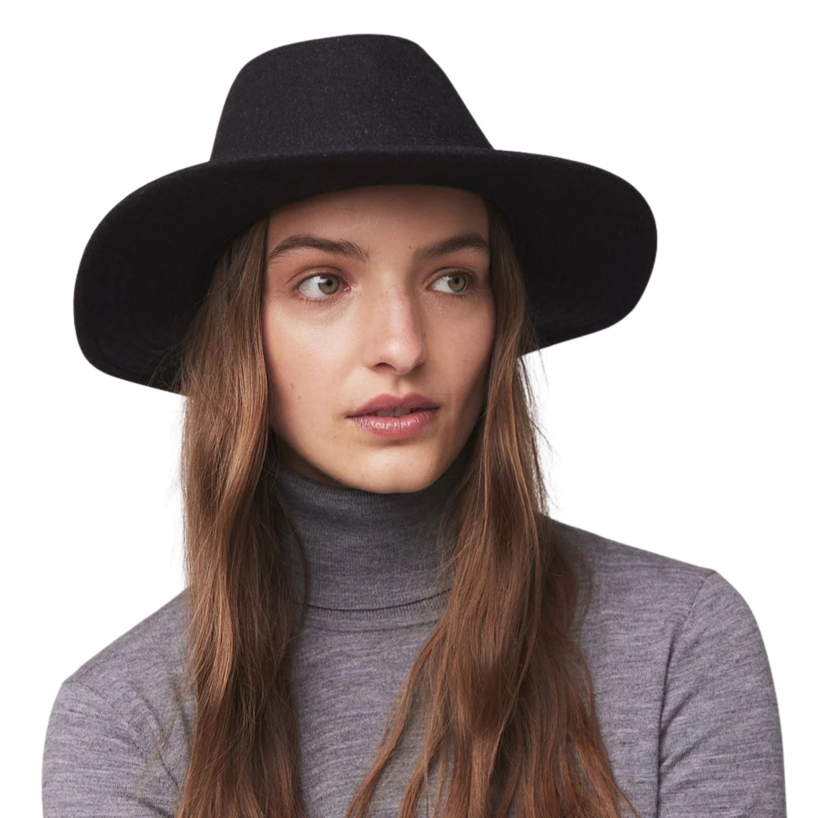 Tilley Tech-Wool Wide Brim Hat, Charcoal Mix, Medium