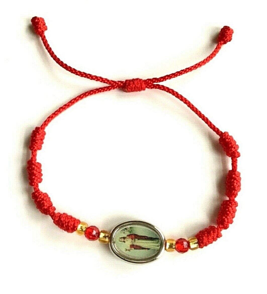 RED CORD SAINT BARBARA BRACELET  /  ROJO PULSERA DEL SANTA BARBARA