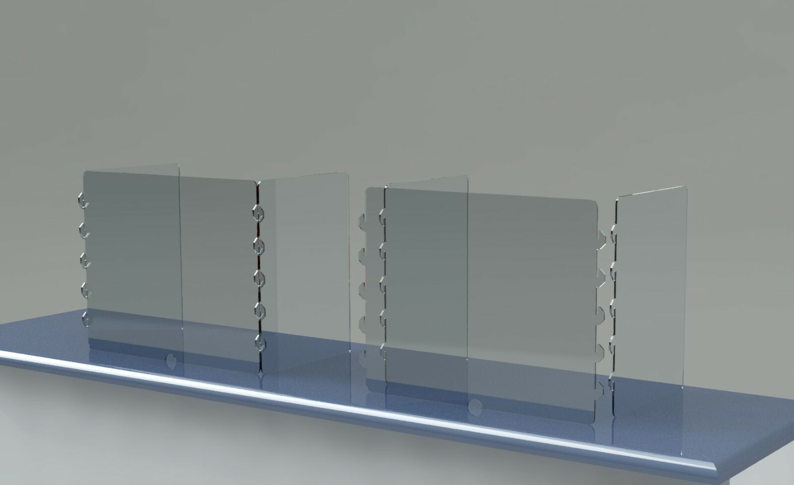 Full 3 Sided SNEEZE GUARD Student School Desk SHIELD Divider Partition