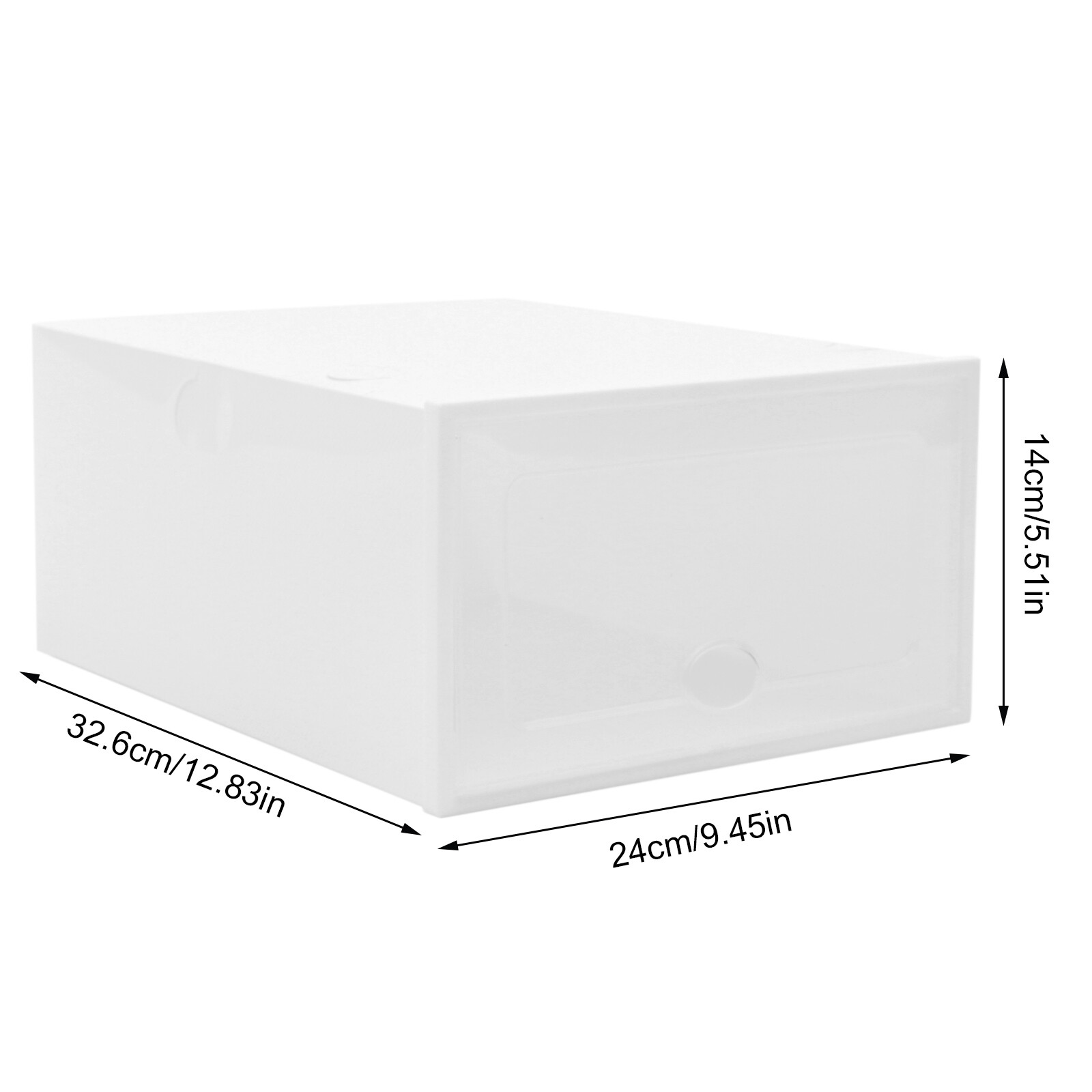 Stackable Shoe Storage Box Durable Plastic Sneaker Display Case Organizer 20pcs