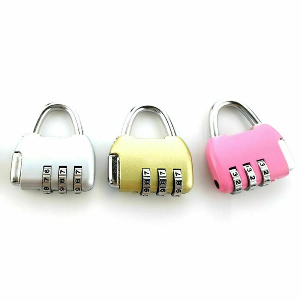 TSA Security 3 Digit Combination Travel Suitcase Luggage Bag Code Lock Padlock